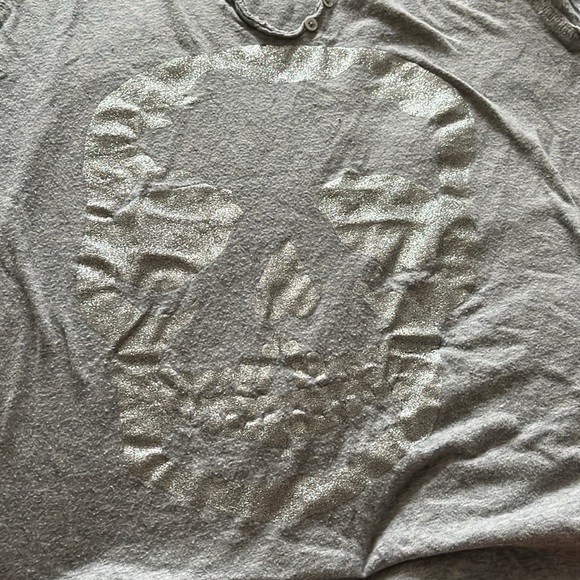 Zadig and Voltaire gray skull top - Picture 1 of 3